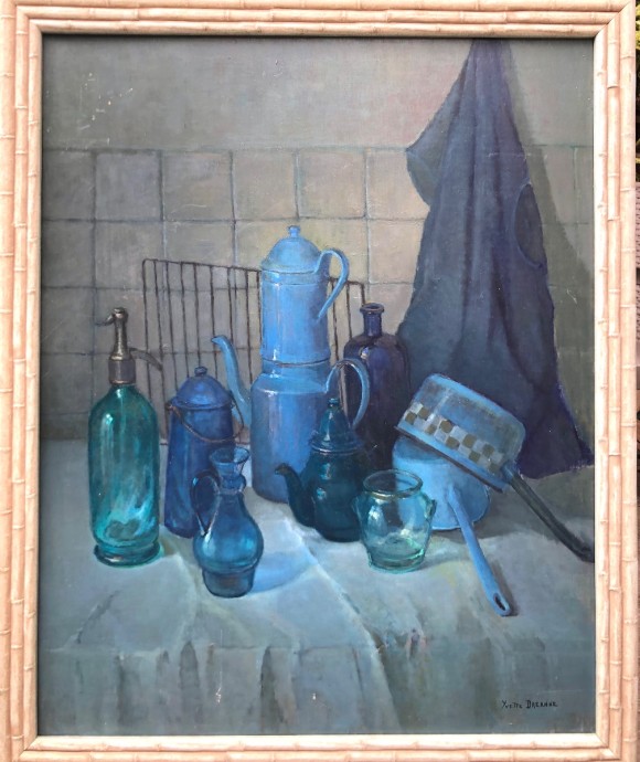 Nature morte en camaïeux de Bleus 